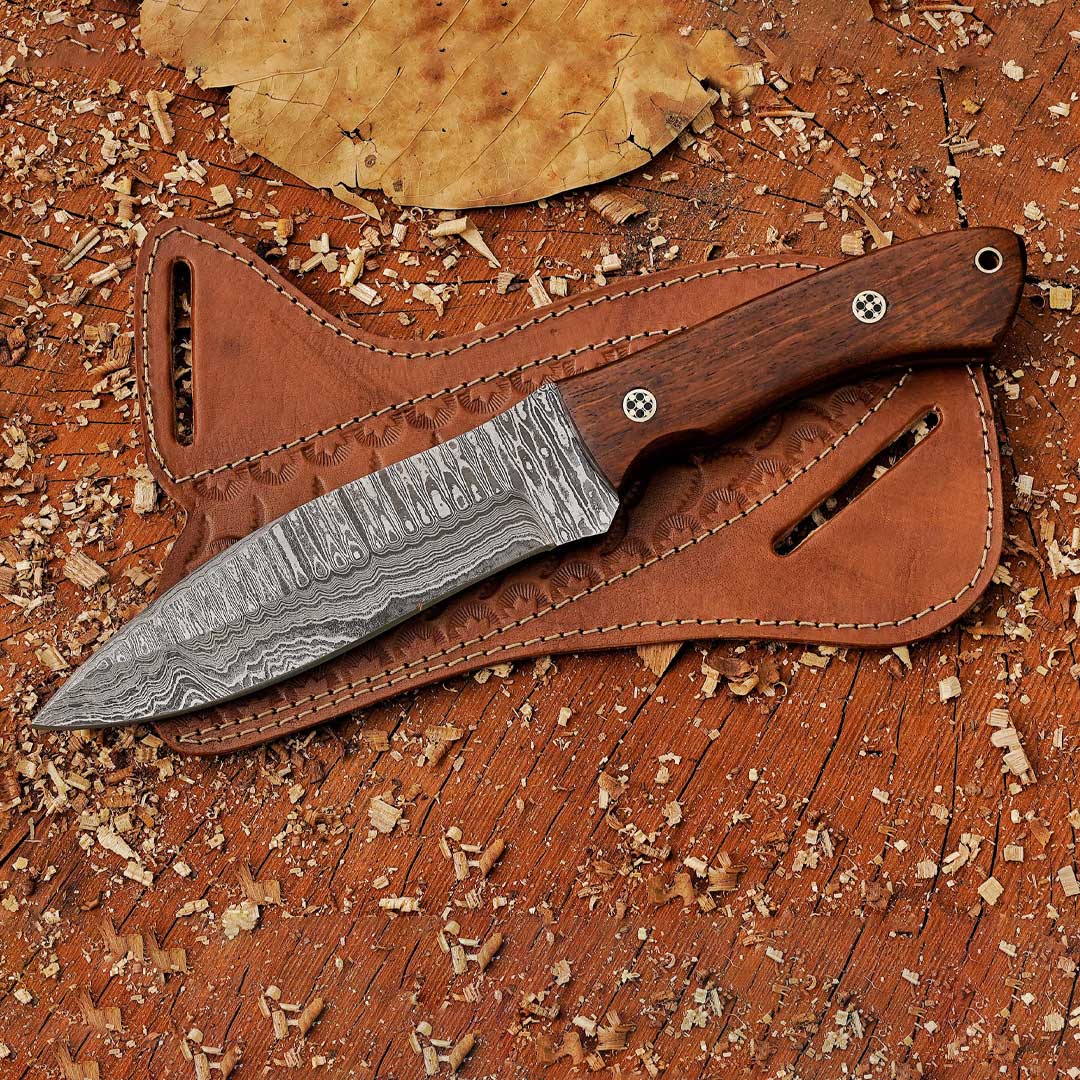 Wildridge Full Tang Damascus Outdoor Knife