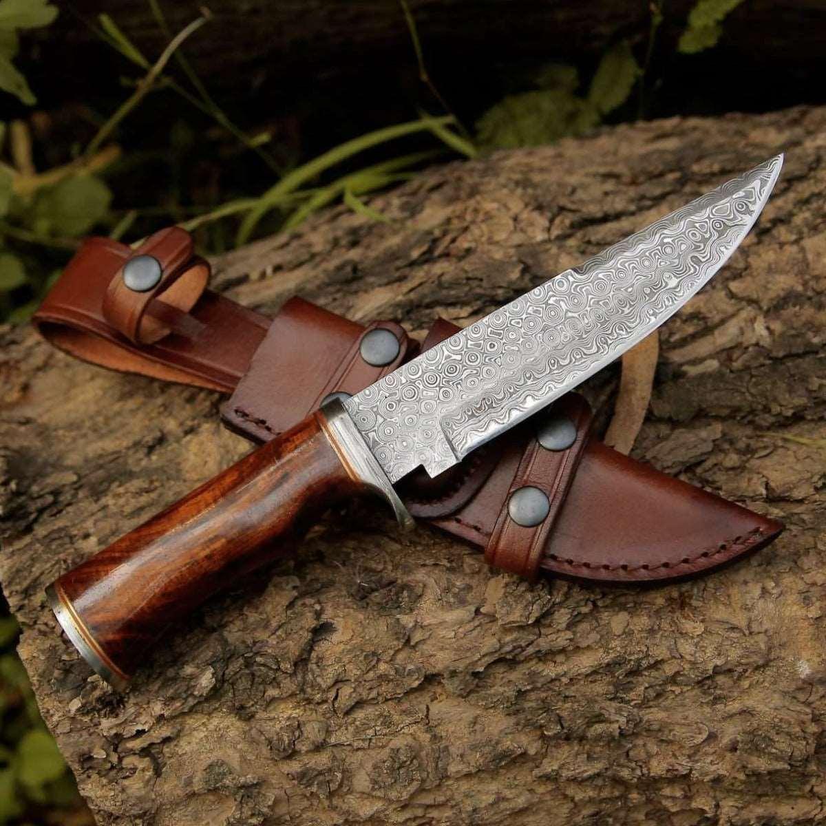 Real Damascus Steel Bowie