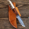 Walnut Elk Handle Cowboy Knife