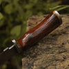 Exotic Rosewood Damascus Bowie Knife