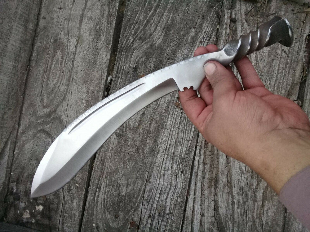 Rail Road Spike Steel Kukri Knife