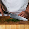 Damascus Steel Oak Chef Knife - 