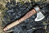 Expertly Crafted Hand-Forged Viking Axe | Nordic Axe with Carved Handle | RA-258 