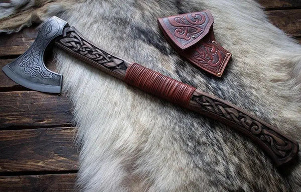 Premium Ashwood Viking Axe - Jun Knives