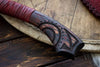 Viking Long Axe | Hand-Forged Leviathan Kratos Axe with Leather Cover | RA-284 