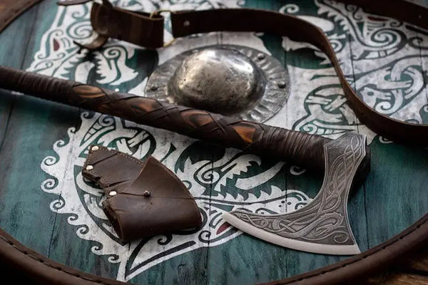 Fenrir Head Viking Axe - Jun Knives