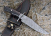 Micarta Handle Damascus Bowie Knife