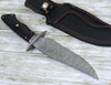 Micarta Handle Damascus Bowie Knife