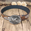 Feathered Edge Buckle Knife Belt