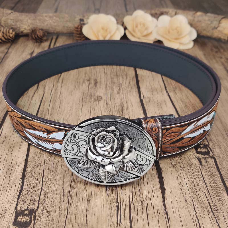 Feathered Edge Buckle Knife Belt