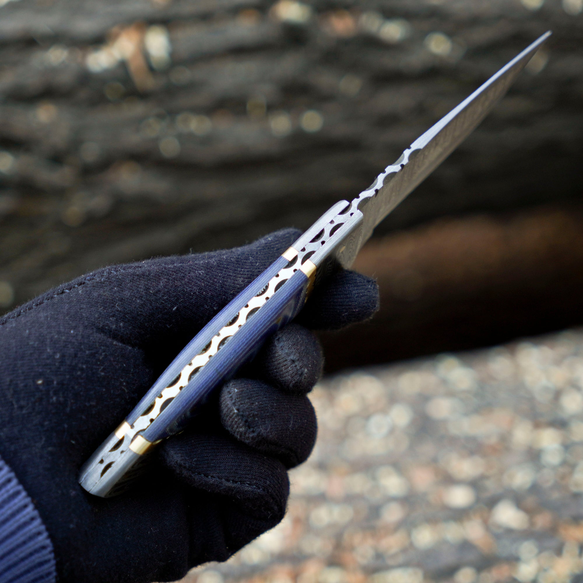 The Frostbite Damascus Outdoor Knife