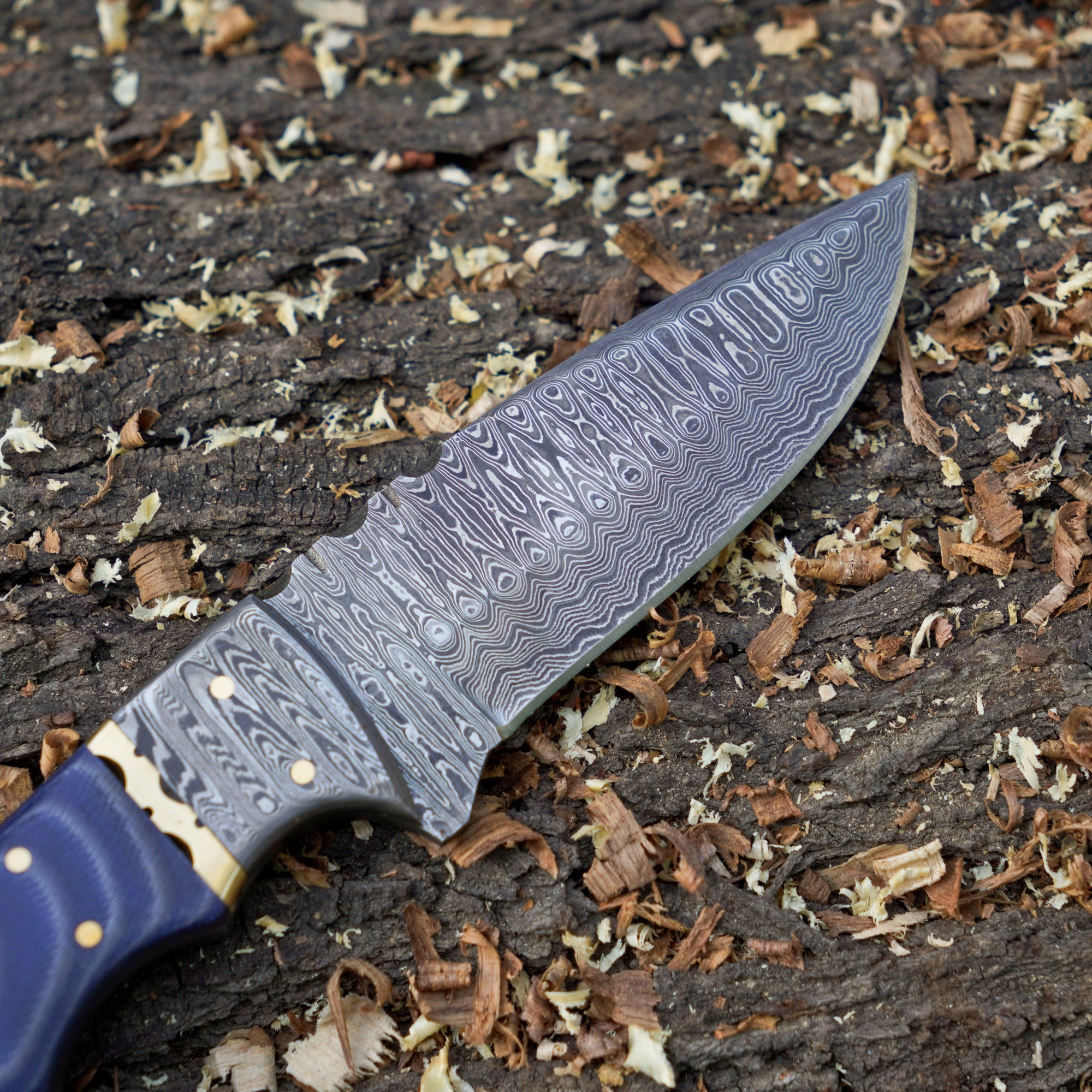 The Frostbite Damascus Outdoor Knife