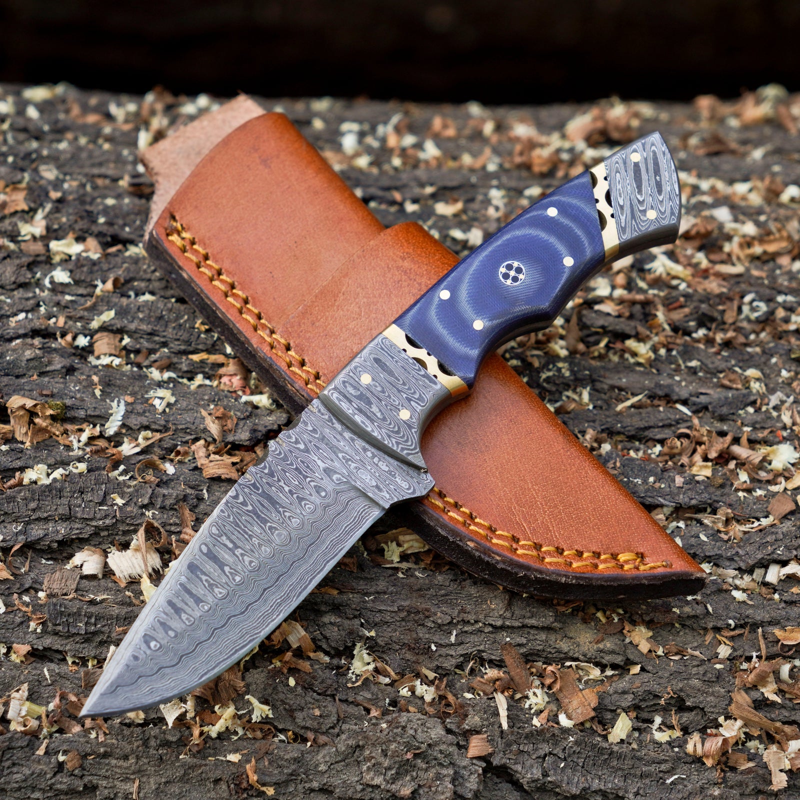 The Frostbite Damascus Outdoor Knife