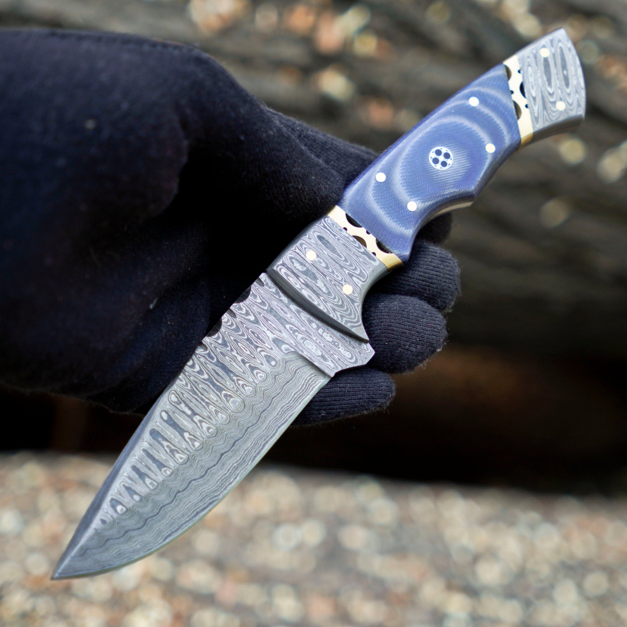 The Frostbite Damascus Outdoor Knife