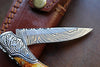 Damascus Steel Handmade Pocket Knife