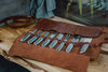 Handmade Leather Knife Storage Roll 