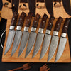 Damascus Steak Knife Set