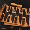 Moasic Damascus Steak Knife Set