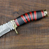 Curved Blade Damascus Kukri Knife