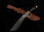 |NB KNIVES| CUSTOM HANDMADE DAMASCUS STEEL KUKRI KNIFE WITH LEATHER SHEATH