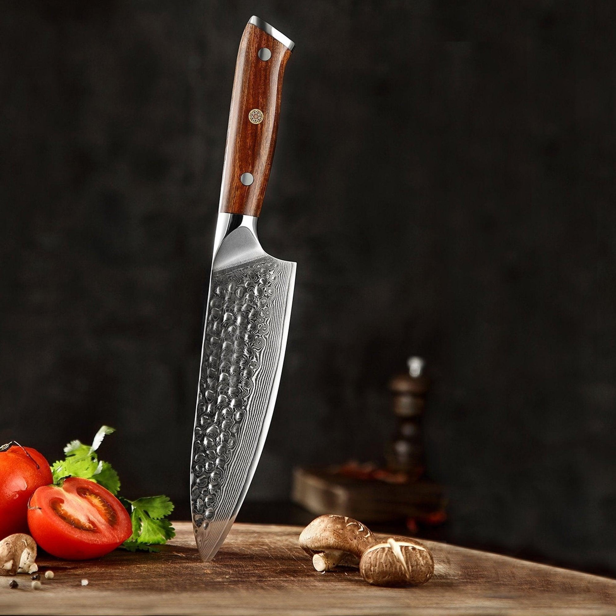 Japanese Damascus Steel Jun Chef Knife - 