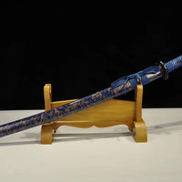 Gold Surf Damascus Steel Japanese Katana