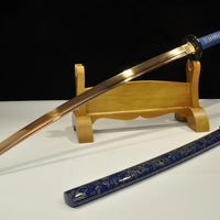 Gold Surf Damascus Steel Japanese Katana