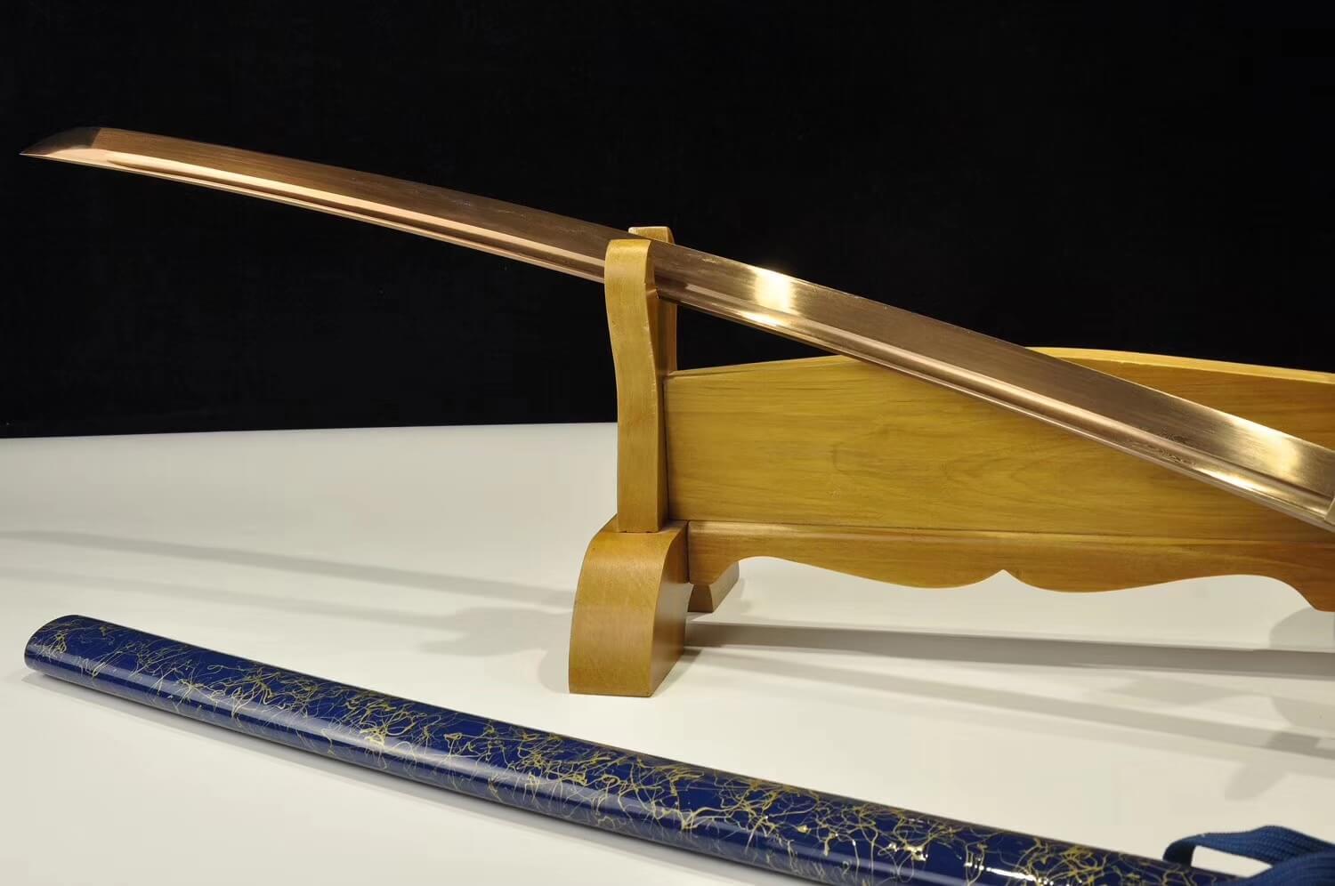 Gold Surf Damascus Steel Japanese Katana