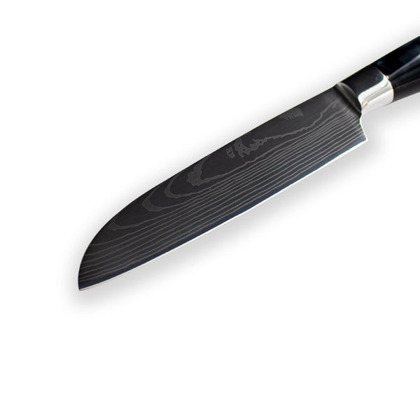 Marquina Damascus Steel Santoku Knife - 