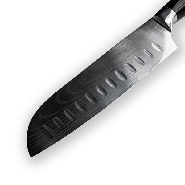 Marquina Japanese Damascus Steel SANTOKU KNIFE (18CM) - 