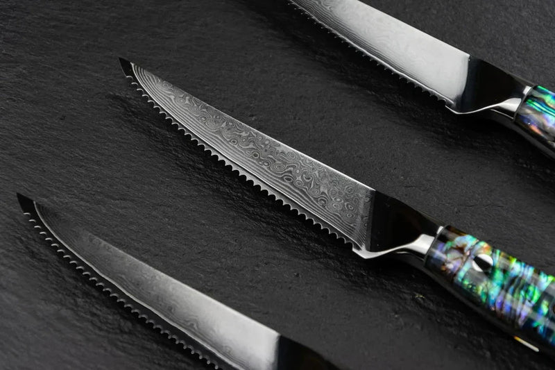 Prestige Damascus Steak Knives Set - Jun Knives