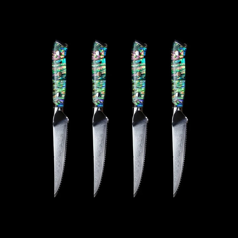 Prestige Damascus Steak Knives Set - Jun Knives