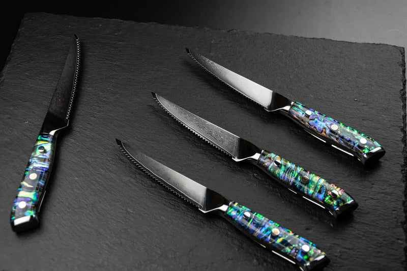 Prestige Damascus Steak Knives Set - Jun Knives