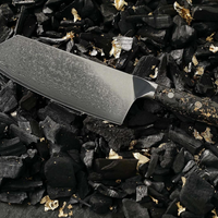 GoldLayer Damascus Cleaver