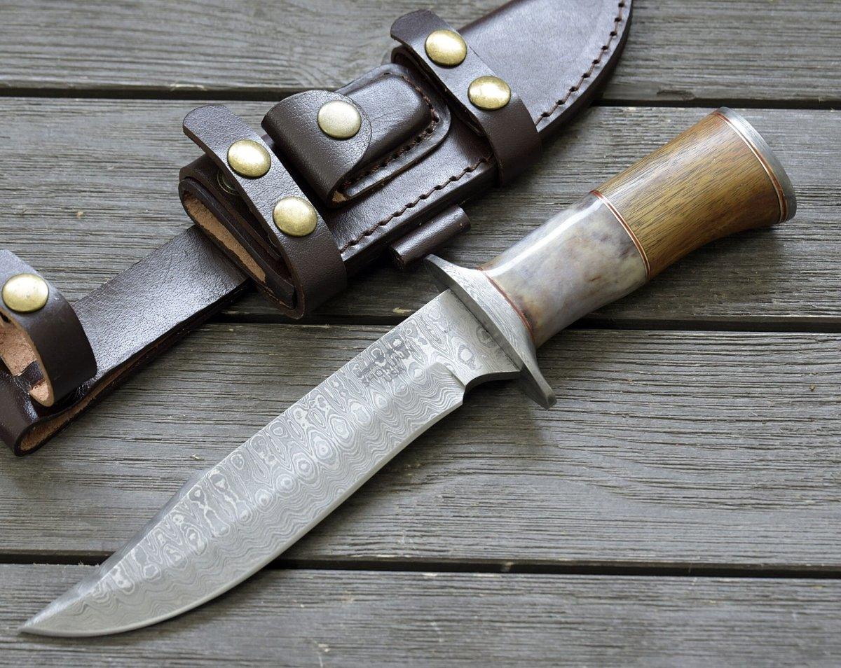 Pinnacle Edge Damascus Steel Bowie