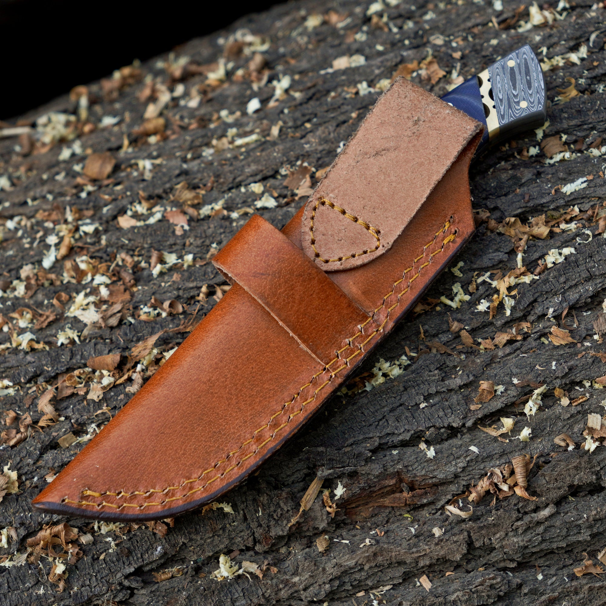 The Frostbite Damascus Outdoor Knife