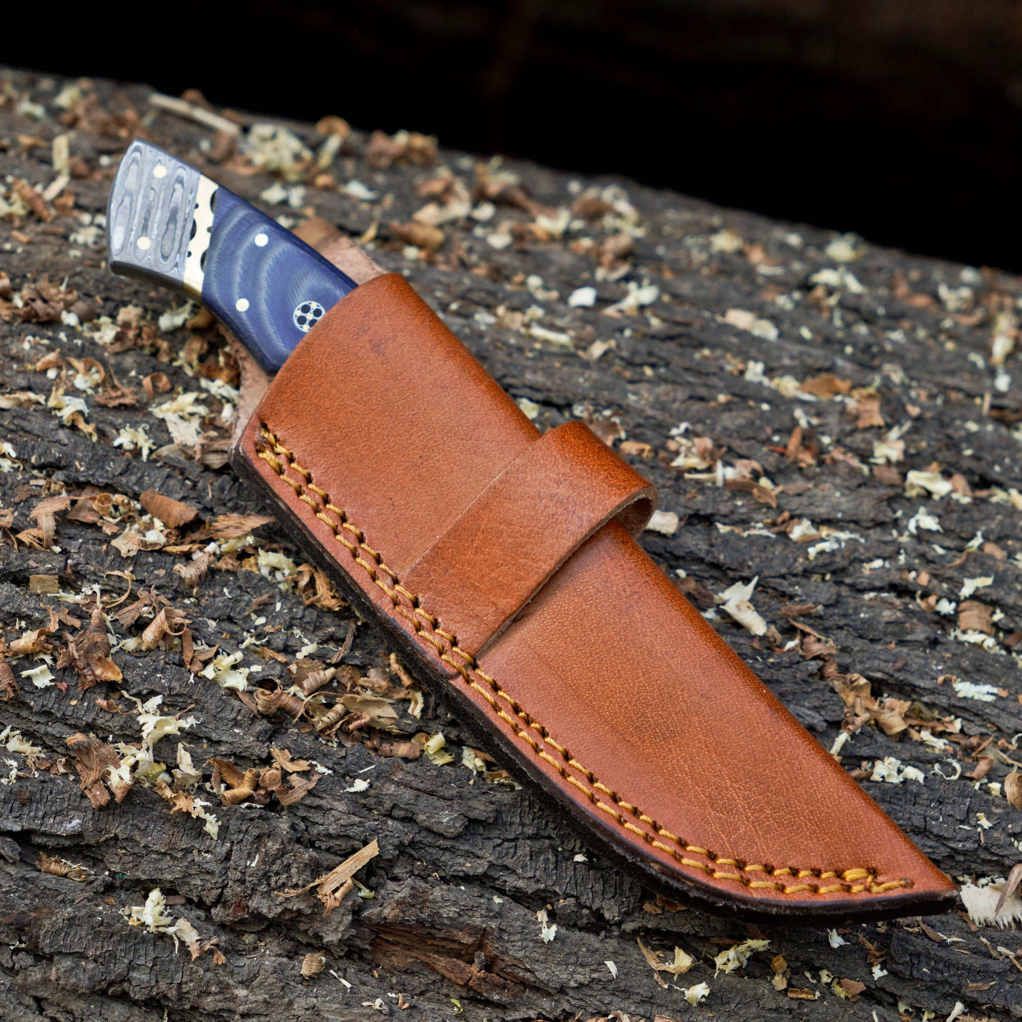 The Frostbite Damascus Outdoor Knife