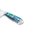 Pearl Damascus steel santoku knife - 