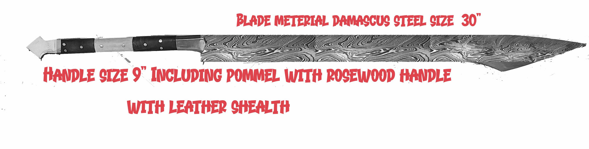 Custom Sword Damascus Steel