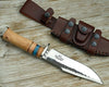 Leopard Damascus Bowie Knife