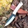 Outdoor Skinning Fixed Blade Knife Camel Bone Handle