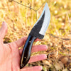 Bull Horn Full Tang Skinning Knife