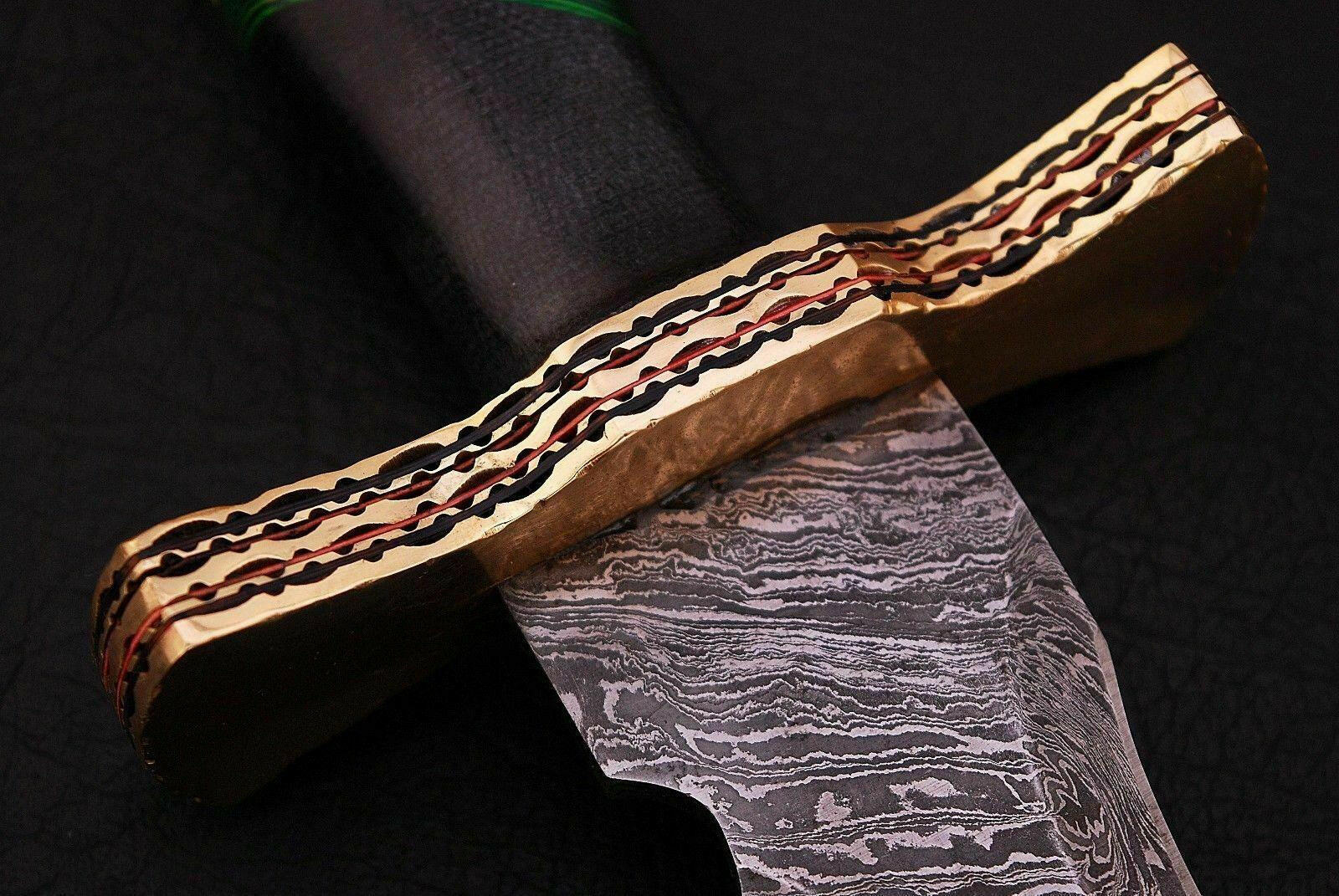 Micarta Sheet Handle Damascus Swords