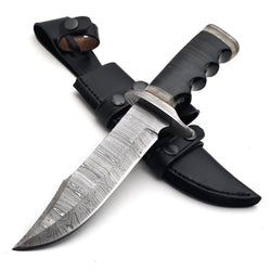 Black Beauty Damascus Steel Bowie Knife