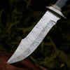 Black Beauty Damascus Steel Bowie Knife