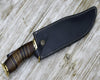 Rosewood Mosaic Damascus Bowie Knife