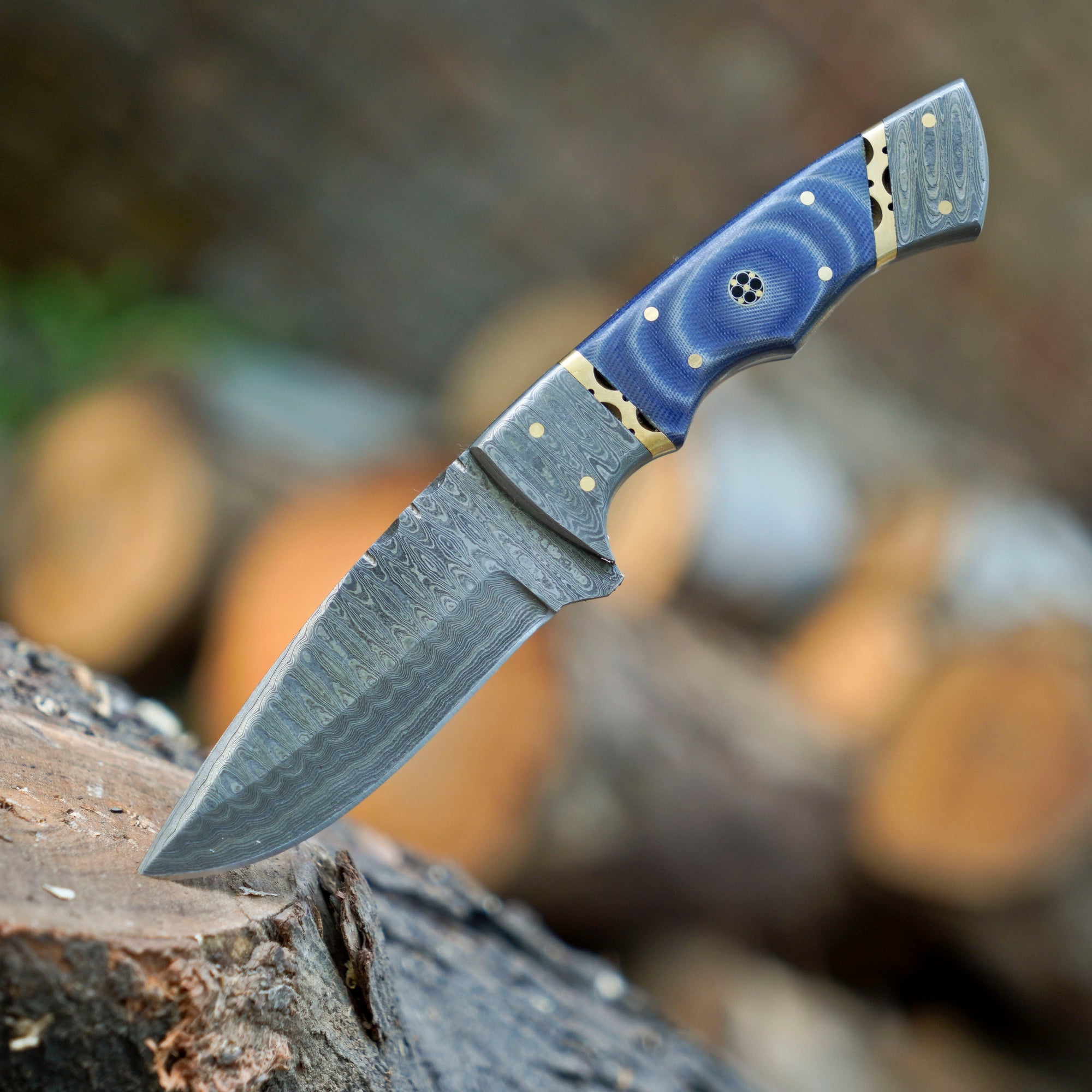 The Frostbite Damascus Outdoor Knife