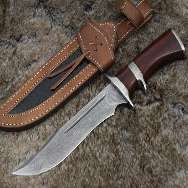 Damascus Honor Bowie Knife